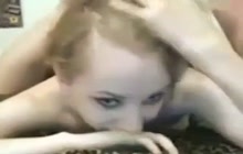 Hot blonde teen fucked deep from behind