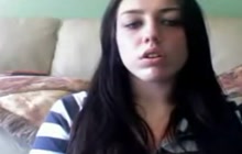 Amateur teen masturbating on webcam